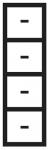 Hängeregistraturschrank H1350xB434xT600mm - 1 ST 