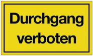 Hinweiszeichen Durchgang - 10 ST 