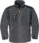 Fleecejacke Gr.XXXL dunkelgrau/schwarz/orange - 1 ST 